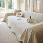 Soft Jacquard Sofa Cover for Dogs, Boho Chenille Sofa Slipcover for Pets Washable