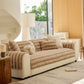 Plush Faux Rabbit Fur Sofa Cover, Warm Non-Slip Couch Protector for Leather Sofas
