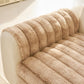 Plush Faux Rabbit Fur Sofa Cover, Warm Non-Slip Couch Protector for Leather Sofas
