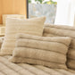 Plush Faux Rabbit Fur Sofa Cover, Warm Non-Slip Couch Protector for Leather Sofas