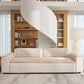 Plush Faux Rabbit Fur Sofa Cover, Warm Non-Slip Couch Protector for Leather Sofas
