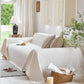 Luxury Soft Chenille Sofa Cover for Couch, Solid Color Furniture Protector Throw Cover