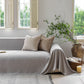 Luxury Soft Chenille Sofa Cover for Couch, Solid Color Furniture Protector Throw Cover