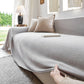 Luxury Soft Chenille Sofa Cover for Couch, Solid Color Furniture Protector Throw Cover