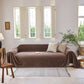 Luxury Soft Chenille Sofa Cover for Couch, Solid Color Furniture Protector Throw Cover