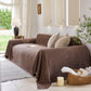 Luxury Soft Chenille Sofa Cover for Couch, Solid Color Furniture Protector Throw Cover