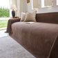 Luxury Soft Chenille Sofa Cover for Couch, Solid Color Furniture Protector Throw Cover