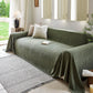 Luxury Soft Chenille Sofa Cover for Couch, Solid Color Furniture Protector Throw Cover