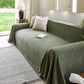 Luxury Soft Chenille Sofa Cover for Couch, Solid Color Furniture Protector Throw Cover