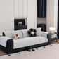 Plush Striped Couch Seat and Backrest Cover, Non-Slip Individual Sofa Protector