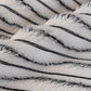 Plush Striped Couch Seat and Backrest Cover, Non-Slip Individual Sofa Protector