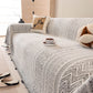 Decorative Slipcover for Pets, Kids, Boho Woven Couch Cover Throw Blanket with Tassel