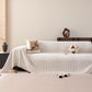 Decorative Slipcover for Pets, Kids, Boho Woven Couch Cover Throw Blanket with Tassel