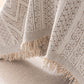 Decorative Slipcover for Pets, Kids, Boho Woven Couch Cover Throw Blanket with Tassel