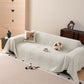 Decorative Slipcover for Pets, Kids, Boho Woven Couch Cover Throw Blanket with Tassel