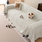 Decorative Slipcover for Pets, Kids, Boho Woven Couch Cover Throw Blanket with Tassel