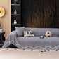 Luxurious Jacquard Couch Cover, Snag-Resistant Pet Friendly Couch Throw with Fringe