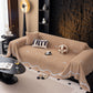 Luxurious Jacquard Couch Cover, Snag-Resistant Pet Friendly Couch Throw with Fringe