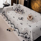 Luxurious Jacquard Couch Cover, Snag-Resistant Pet Friendly Couch Throw with Fringe