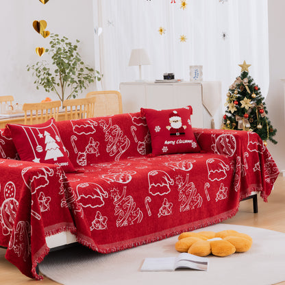 Merry Christmas Soft Sofa Towel