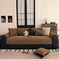 Chenille Textured Herringbone Sofa Cover, Non-Slip Couch Protector for Pets & Kids