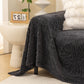 Luxury 3D Butterfly Jacquard Sofa Throw Blanket, Ultra-Soft Plush Fleece Couch Cover