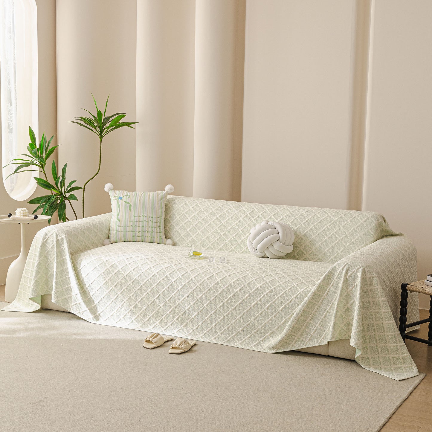 Cooling Couch Cover Throw, Washable Breathable Summer Bed Cover Sofa Protector Covers