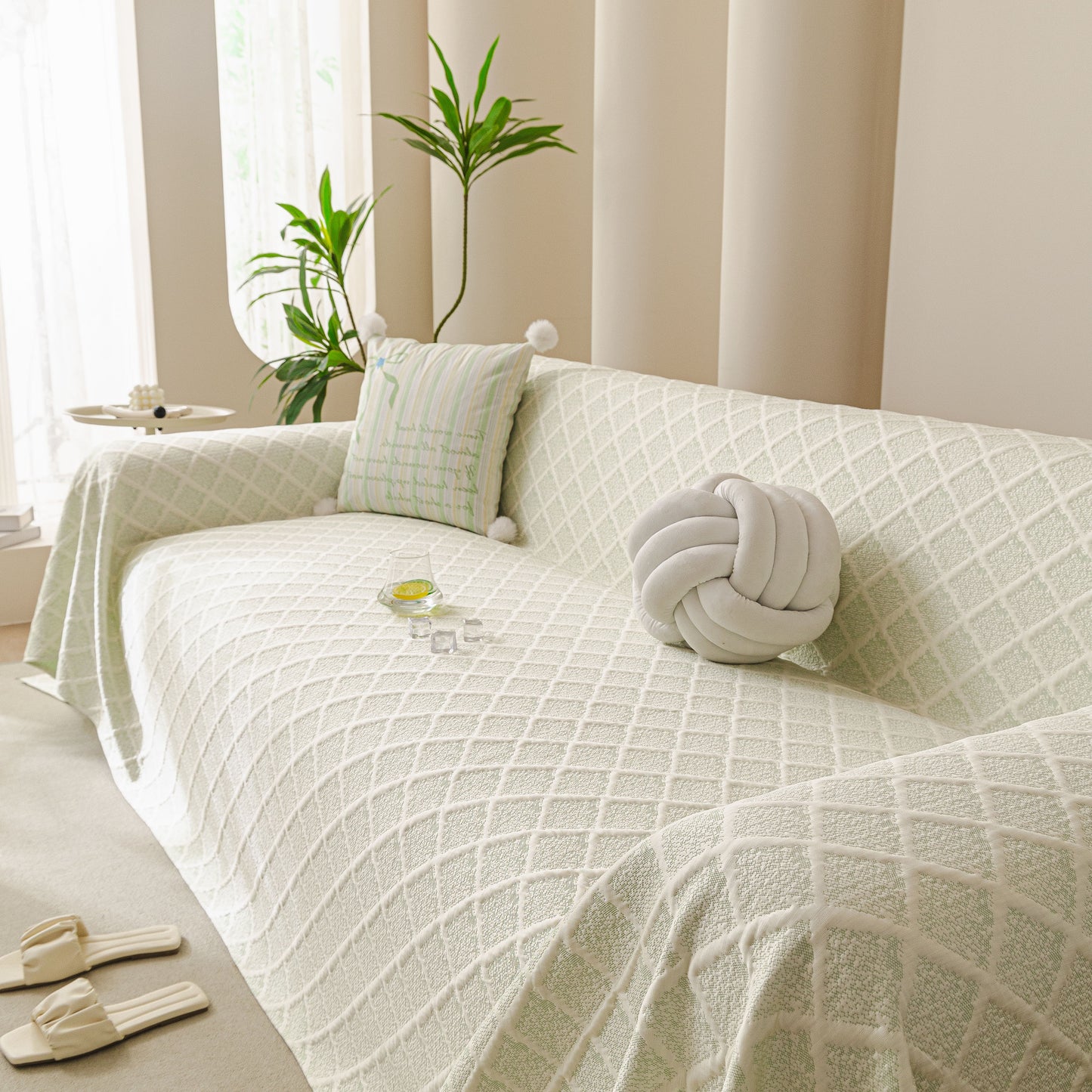 Cooling Couch Cover Throw, Washable Breathable Summer Bed Cover Sofa Protector Covers