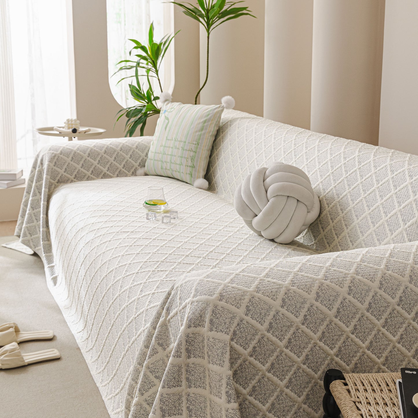 Cooling Couch Cover Throw, Washable Breathable Summer Bed Cover Sofa Protector Covers