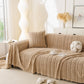 Thick Cozy 3D Cable Sofa Throw Cover, Plush Jacquard Warm Fleece Throw Blanket