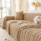 Thick Cozy 3D Cable Sofa Throw Cover, Plush Jacquard Warm Fleece Throw Blanket