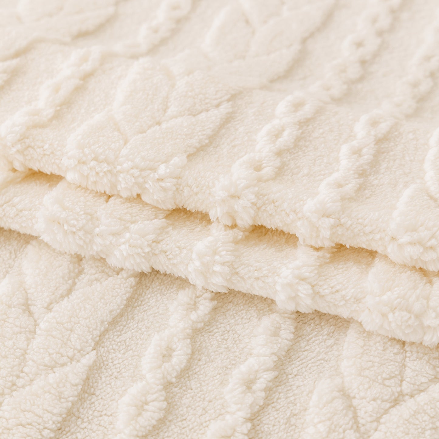 Thick Cozy 3D Cable Sofa Throw Cover, Plush Jacquard Warm Fleece Throw Blanket