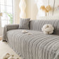 Thick Cozy 3D Cable Sofa Throw Cover, Plush Jacquard Warm Fleece Throw Blanket