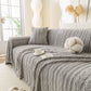 Thick Cozy 3D Cable Sofa Throw Cover, Plush Jacquard Warm Fleece Throw Blanket