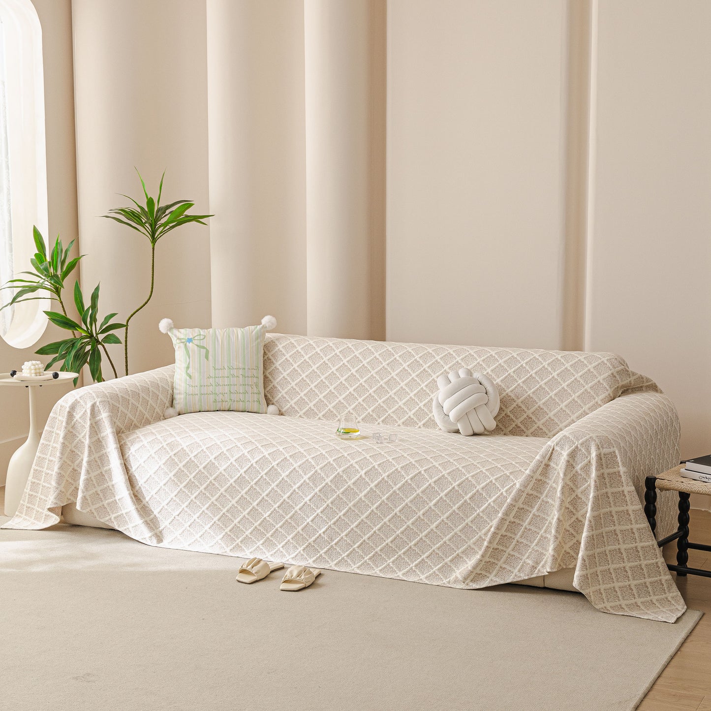 Cooling Couch Cover Throw, Washable Breathable Summer Bed Cover Sofa Protector Covers