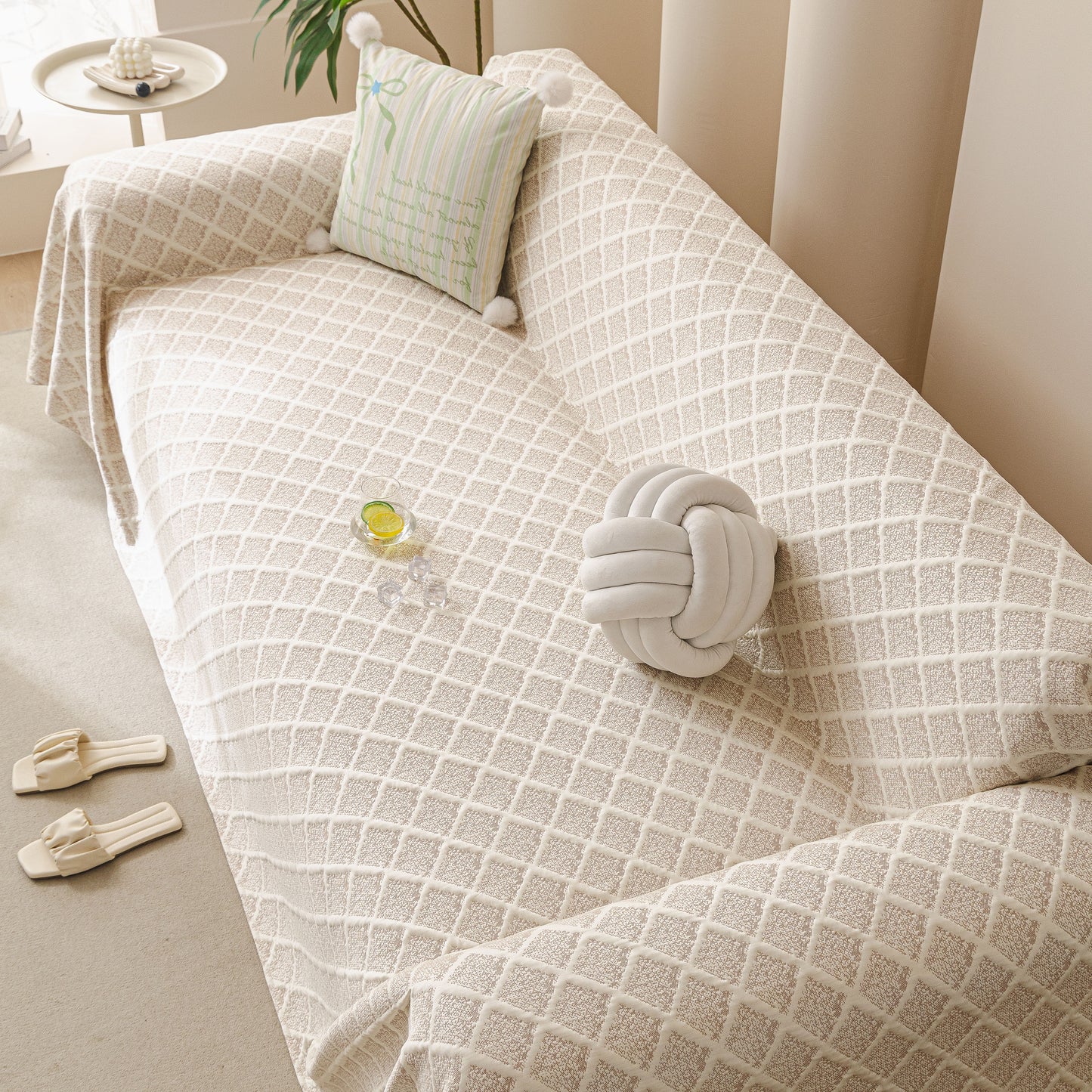 Cooling Couch Cover Throw, Washable Breathable Summer Bed Cover Sofa Protector Covers