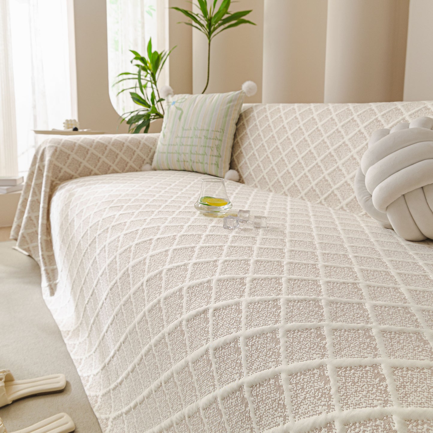 Cooling Couch Cover Throw, Washable Breathable Summer Bed Cover Sofa Protector Covers