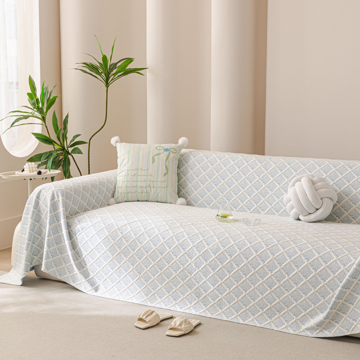 Cooling Couch Cover Throw, Washable Breathable Summer Bed Cover Sofa Protector Covers