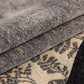 Botanical Chenille Sofa Throw Cover, Scalloped Border Couch Protector for Dogs, Kids