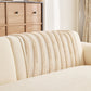 Cozy Plush Sofa Topper with Raised Wave Texture, Non-Slip Furniture Protector Cover