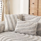Cozy Plush Sofa Topper with Raised Wave Texture, Non-Slip Furniture Protector Cover