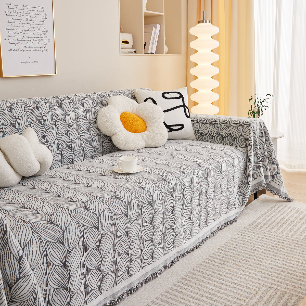 Leaf Universeller Möbel Schutz Chenille Sofa Bezug, Großer Sofa Bezug – Slipcover KAS™