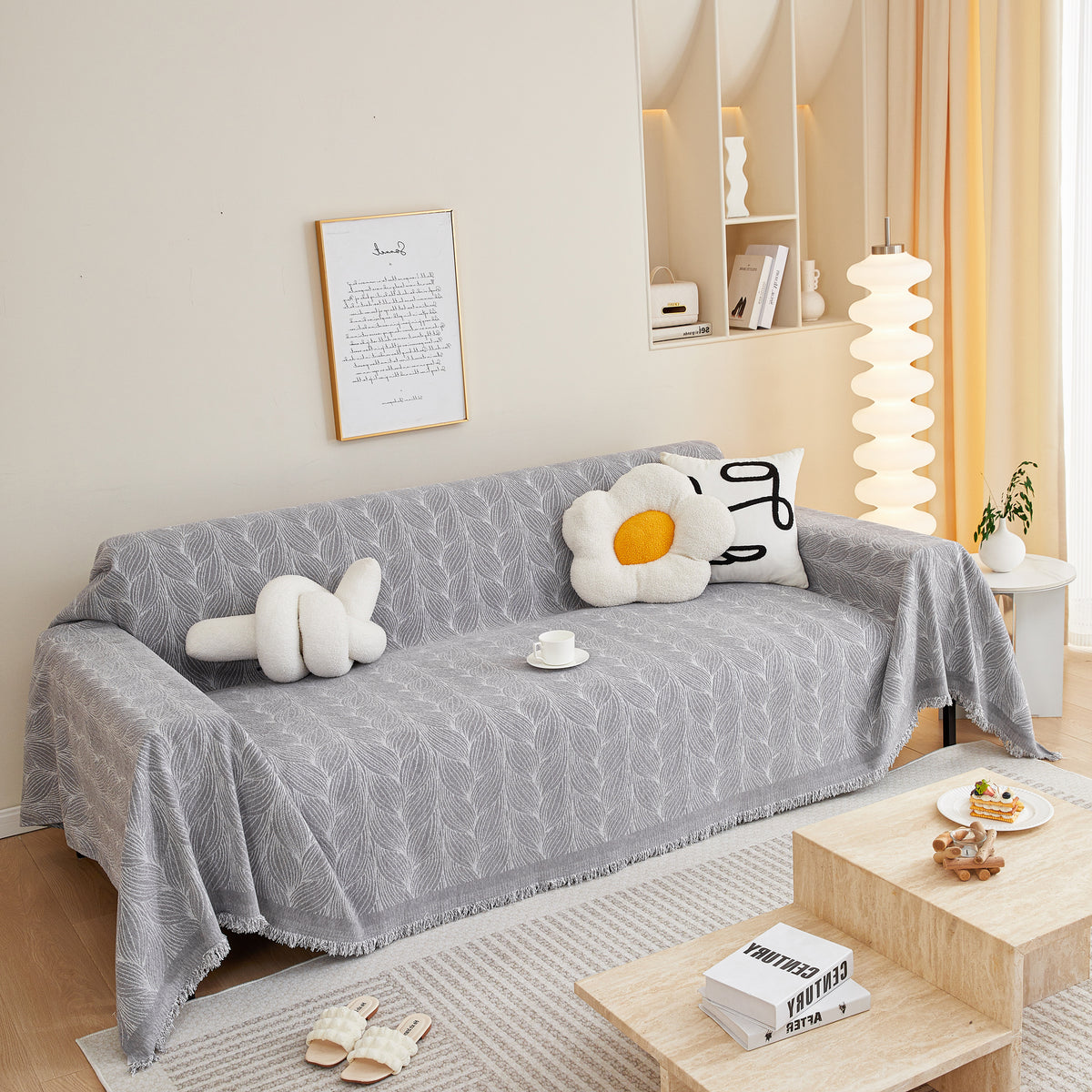 Leaf Universeller Möbel Schutz Chenille Sofa Bezug, Großer Sofa Bezug – Slipcover KAS™