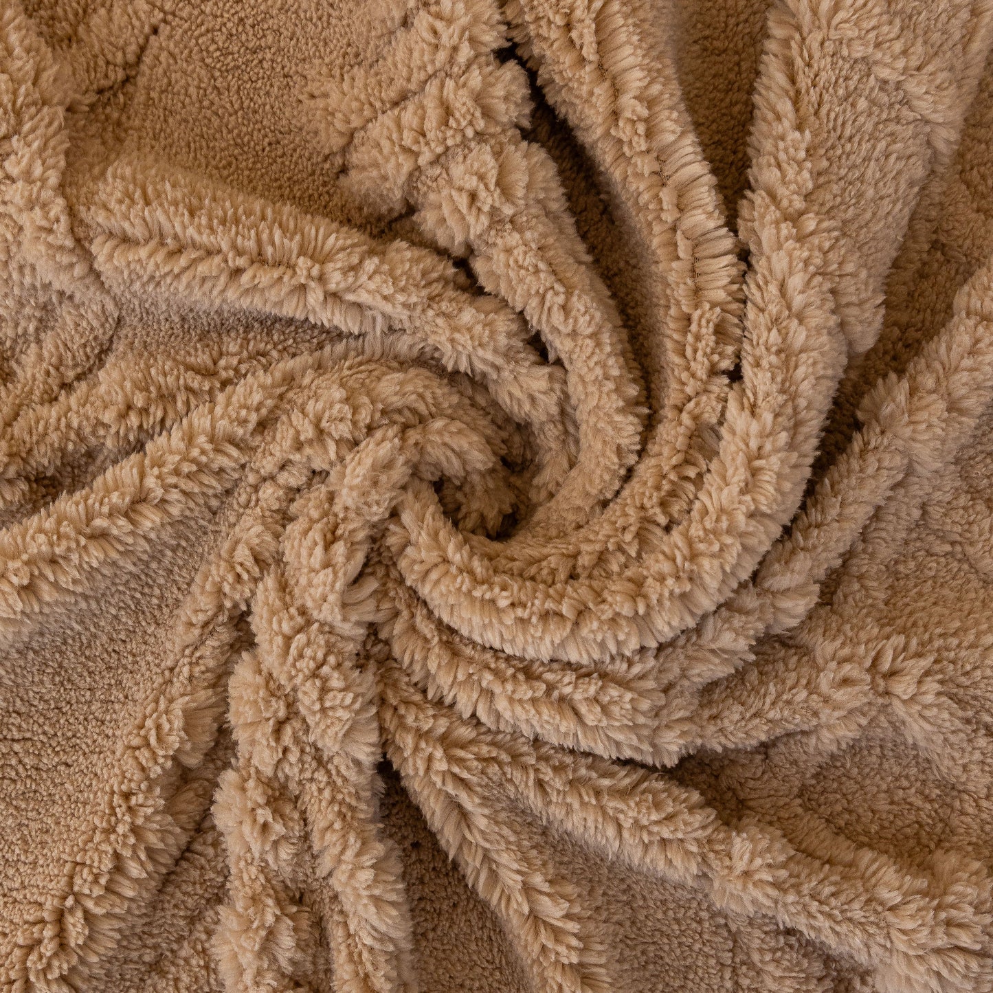 Plush Fleece Sofa Cover with 3D Cable Knit Texture Soft Cozy Warm Sofa Throw Blanket