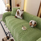 Plush Fleece Sofa Cover with 3D Cable Knit Texture Soft Cozy Warm Sofa Throw Blanket