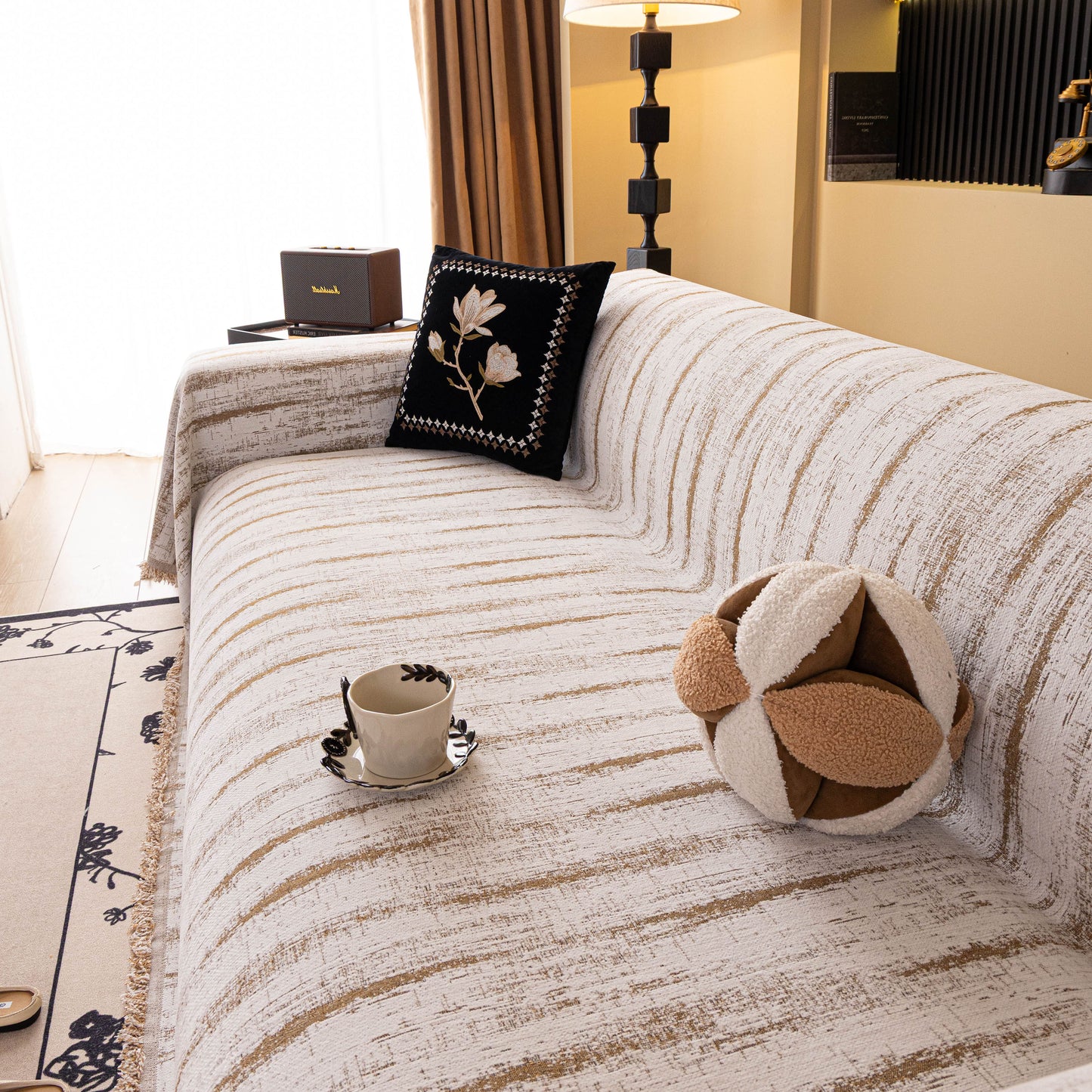 Chenille Oversized Throws for Couches, Washable and Durable Sofa Slipcover for Pets