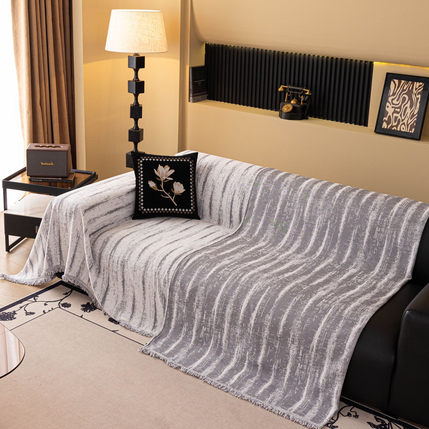 Chenille Oversized Throws for Couches, Washable and Durable Sofa Slipcover for Pets