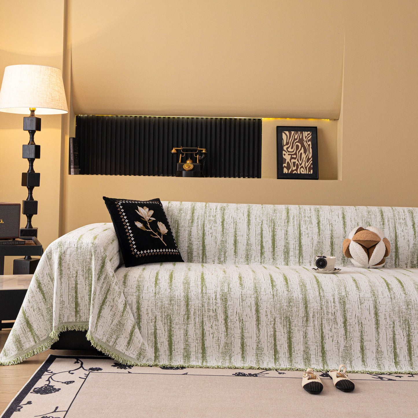 Chenille Oversized Throws for Couches, Washable and Durable Sofa Slipcover for Pets