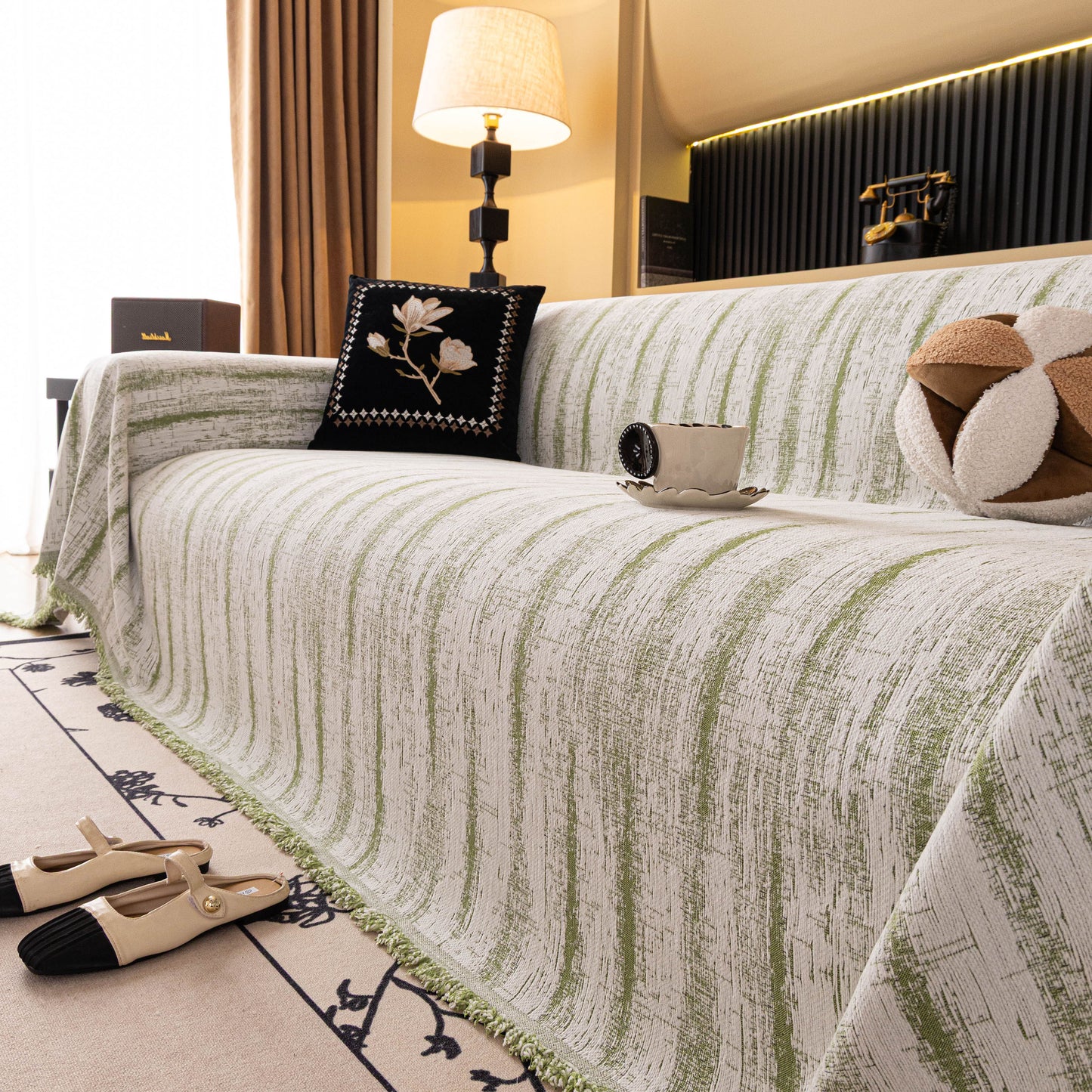 Chenille Oversized Throws for Couches, Washable and Durable Sofa Slipcover for Pets