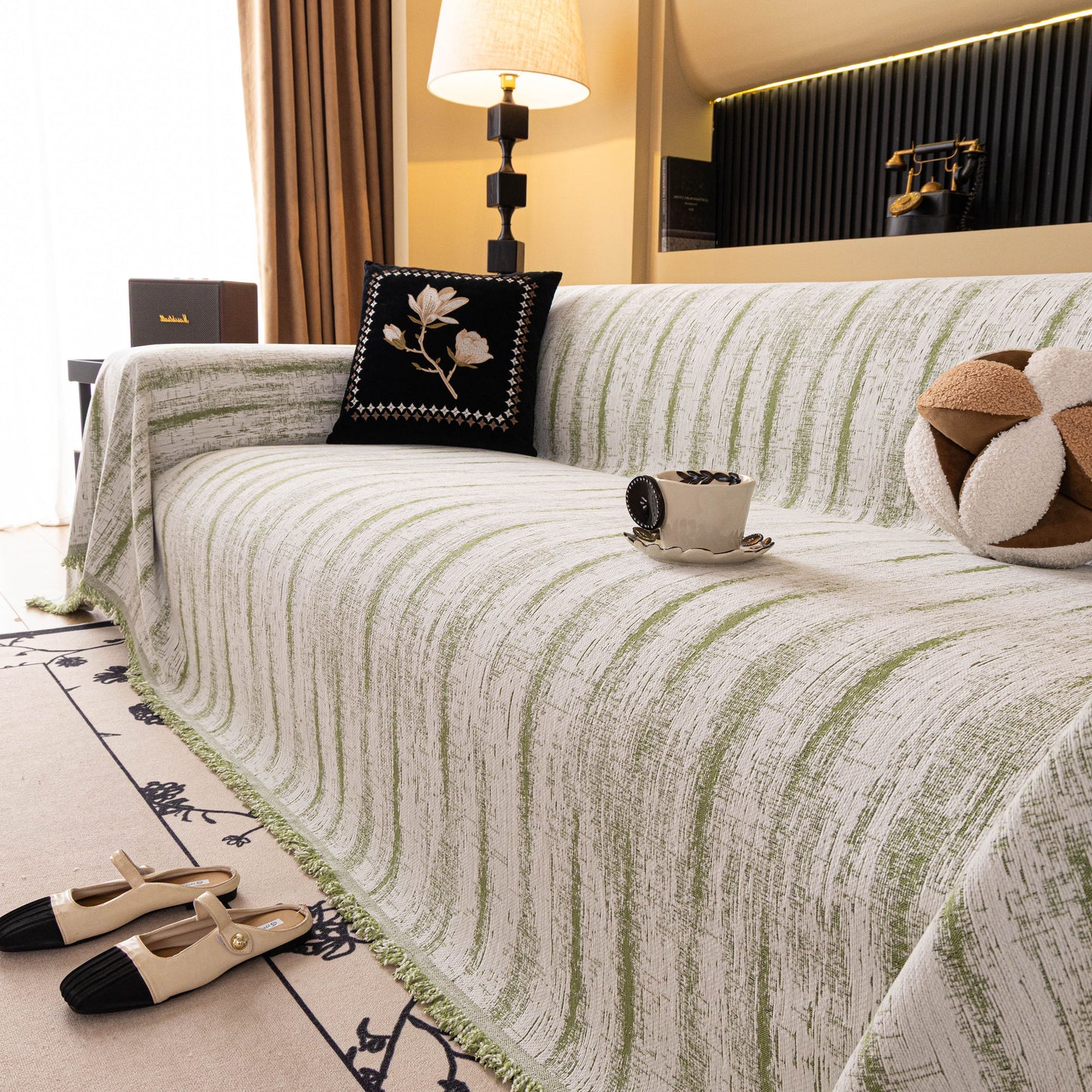 Chenille Oversized Throws for Couches, Washable and Durable Sofa Slipcover for Pets